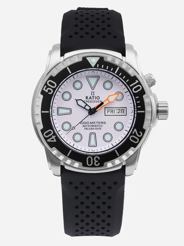 Ratio FreeDiver Helium-Safe 1000M Sapphire Automatic 1068HA90-34VA-WHT Mens Watch thumbnail 2