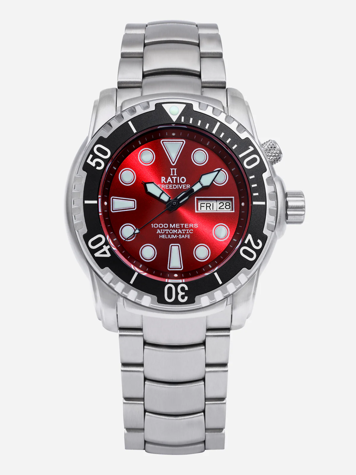Ratio FreeDiver Helium-Safe 1000M Sapphire Automatic 1068HA96-34VA-RED Mens Watch thumbnail 2