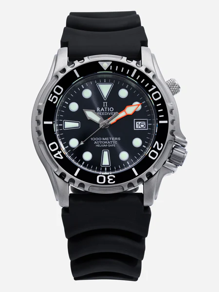 Ratio FreeDiver Helium Safe 1000M Stainless Steel Automatic 1066KE20-33VA-BLK Mens Watch thumbnail 2