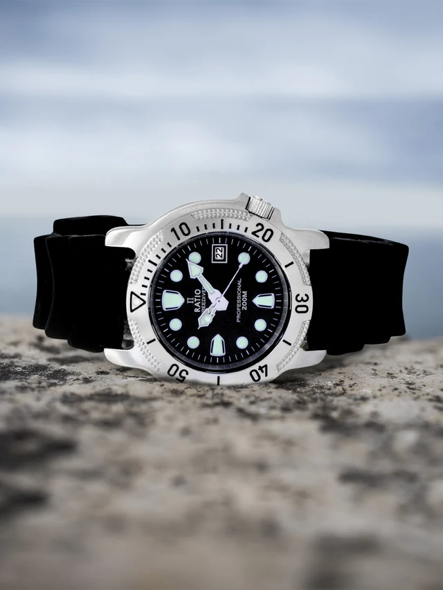 Ratio FreeDiver Professional 200M Sapphire Quartz 22AD202 Men's Watch thumbnail 2