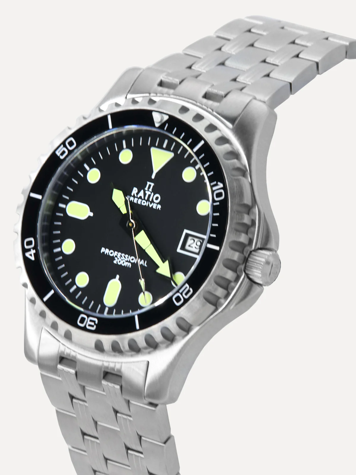 Ratio FreeDiver Professional Sapphire Black Dial Quartz RTF005 200M Men's Watch thumbnail 2
