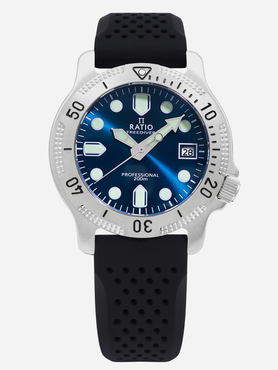 Ratio FreeDiver Professional Sapphire Blue Sunray Dial Quartz RTF023 200M Men's Watch thumbnail 2