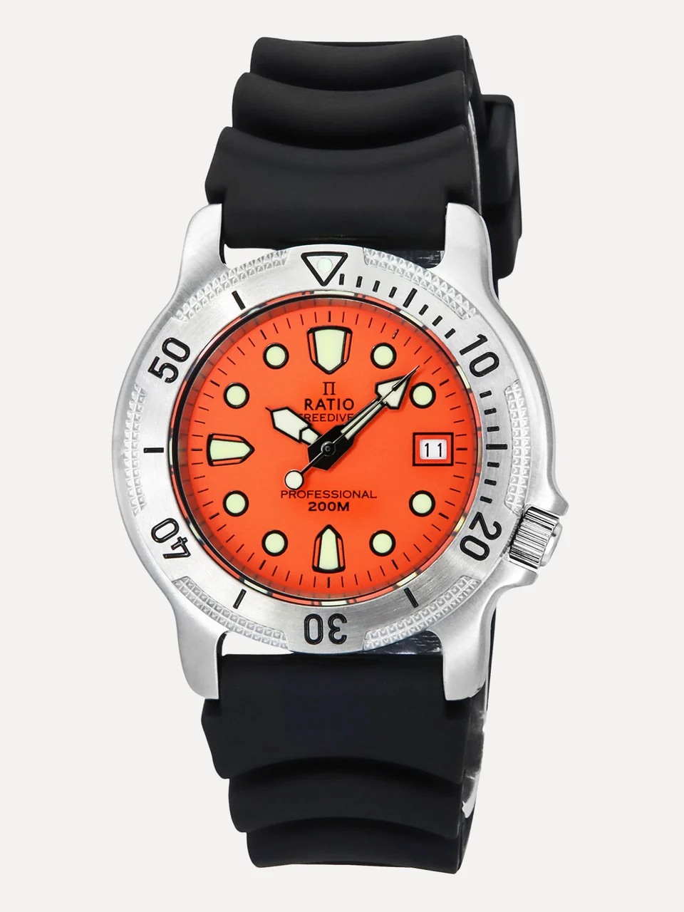 Ratio FreeDiver Professional Sapphire Orange Dial Quartz 22AD202-ORG 200M Men™s Watch