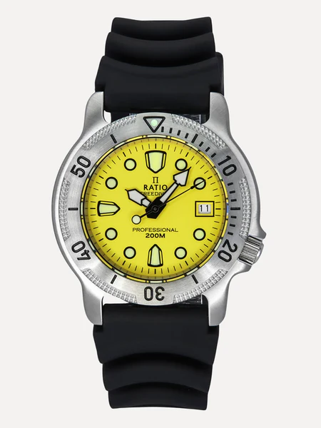 Ratio FreeDiver Professional Sapphire Yellow Dial Quartz 22AD202-YLW 200M Men™s Watch thumbnail 2