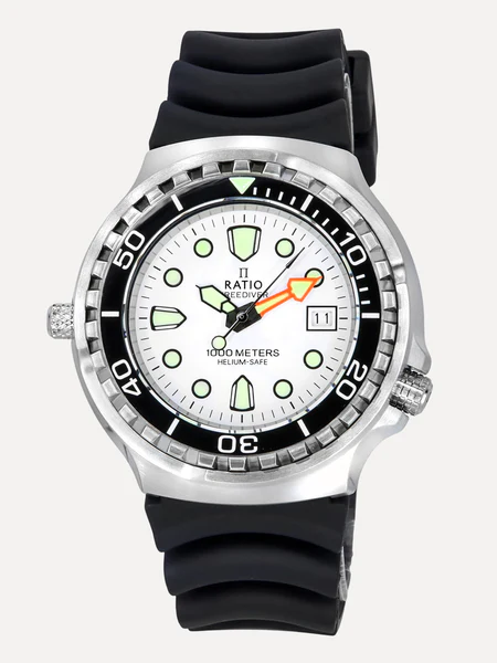 Ratio FreeDiver Quartz White Dial 1038EF102V-WHT 1000M Men™s Watch thumbnail 2