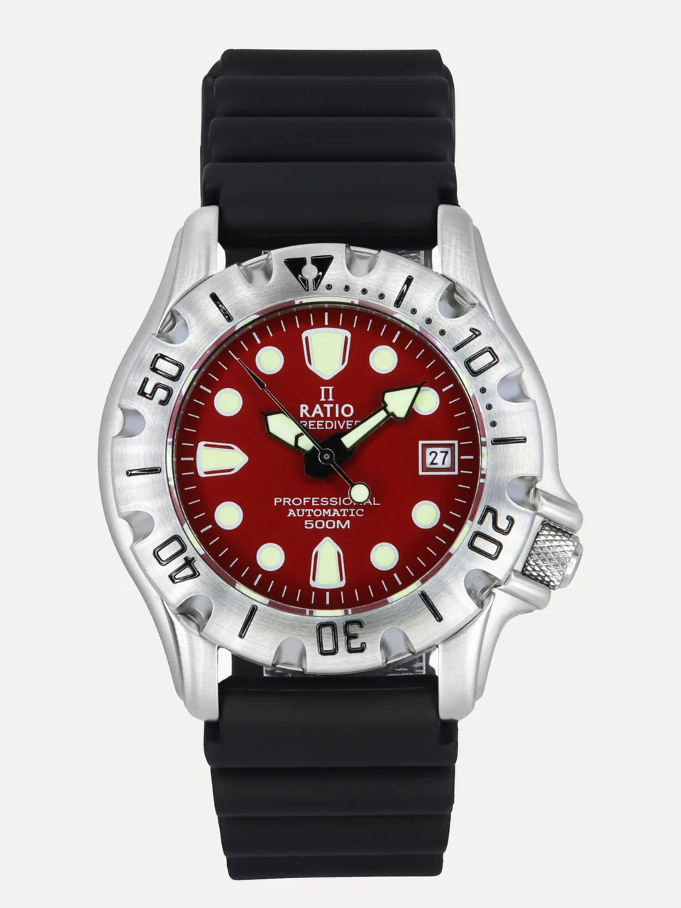 Ratio FreeDiver Red Dial Automatic 32BJ202A-RED 500M Men's Watch thumbnail 2