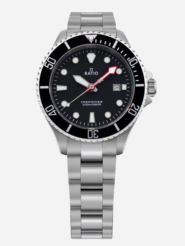 Ratio FreeDiver RTFL800 Black Dial Quartz 200M Women's Watch