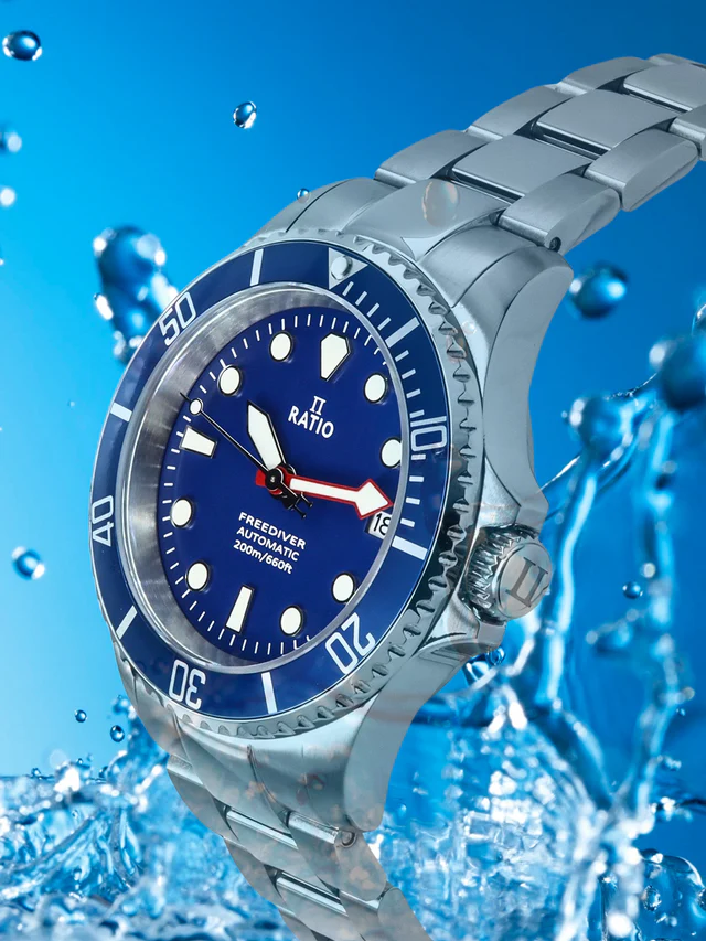 Ratio FreeDiver Sapphire Stainless Steel Blue Dial Automatic RTF043 200M Men's Watch thumbnail 2