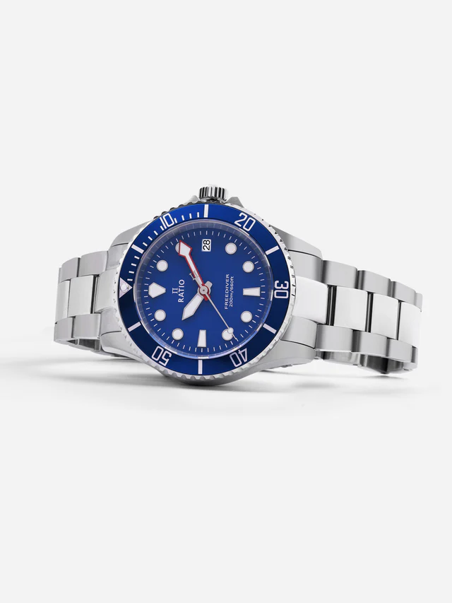 Ratio FreeDiver Sapphire Stainless Steel Blue Dial Quartz RTF033 200M Men's Watch thumbnail 2