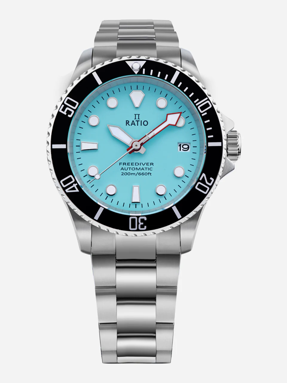Ratio FreeDiver Sapphire Stainless Steel Ice Blue Dial Automatic RTF042 200M Men's Watch thumbnail 2