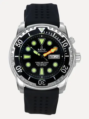 Ratio FreeDiver Version 02 1068HA90-34VA-BLK-V02 Men's Watch