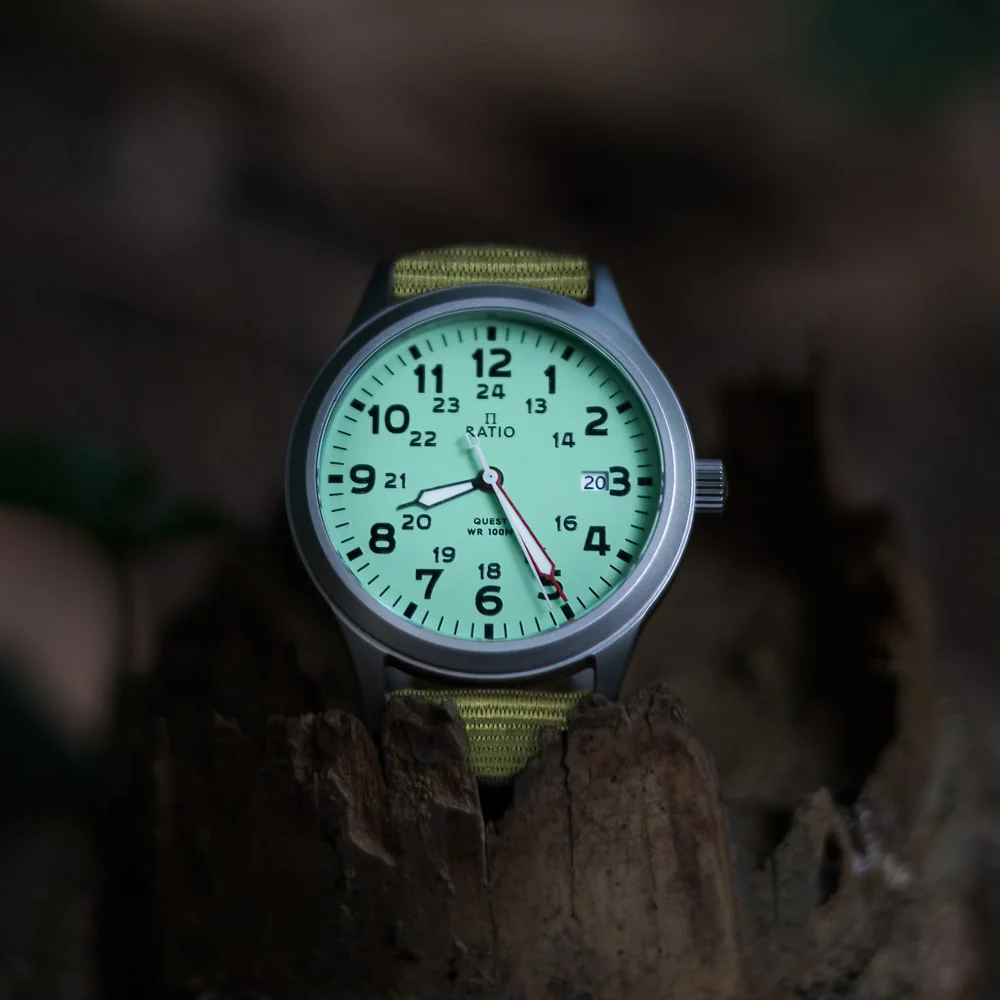 Ratio Quest Quartz RTQ015 100M Lewis & Clark Edition Men's Field Watch thumbnail 2