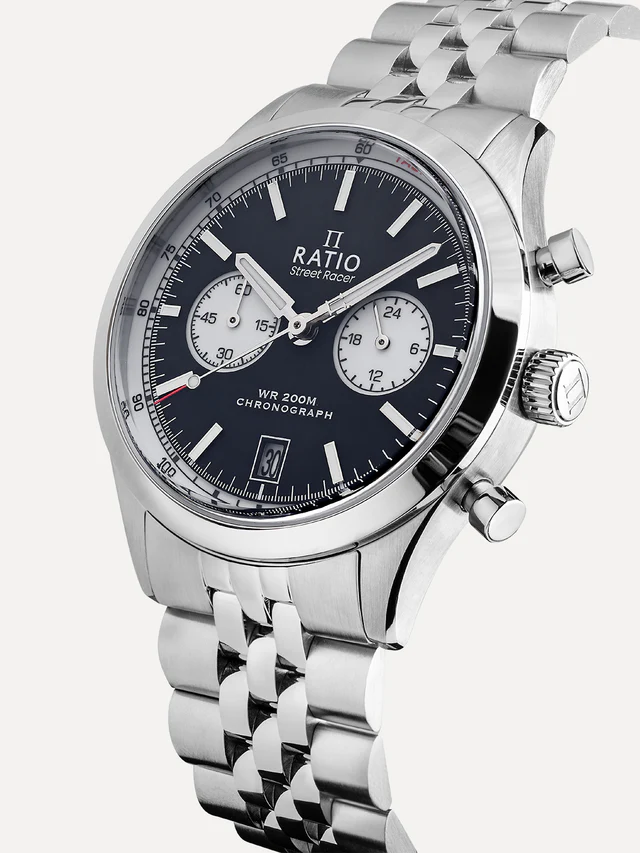 Ratio Street Racer Chronograph RTC012 200M Black Reverse Panda Dial Limited Edition Watch thumbnail 2