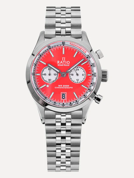 Ratio Street Racer Chronograph RTC015 200M Red Reverse Panda Dial Limited Edition Watch thumbnail 2