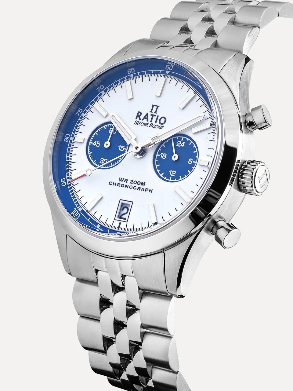 Ratio Street Racer Chronograph RTC024 200M Blue Panda Dial Limited Edition Watch thumbnail 2