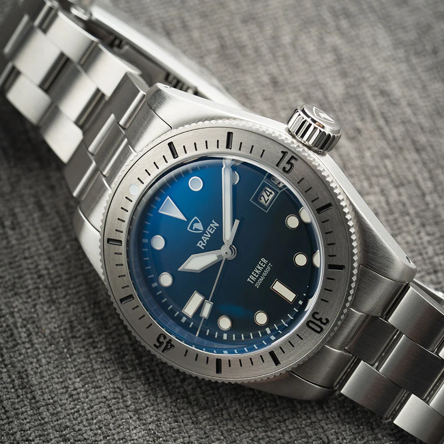 Raven Trekker - Vintage Blue - Steel Bezel thumbnail 2