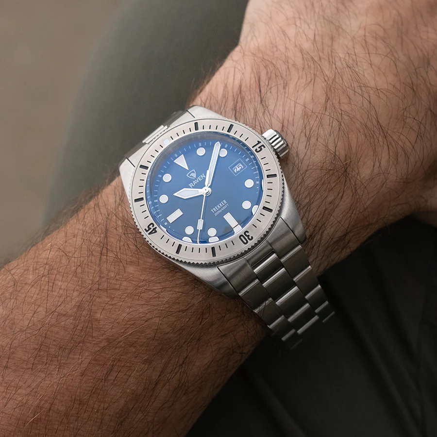 Raven Trekker - Vintage Blue - Steel Bezel thumbnail 3