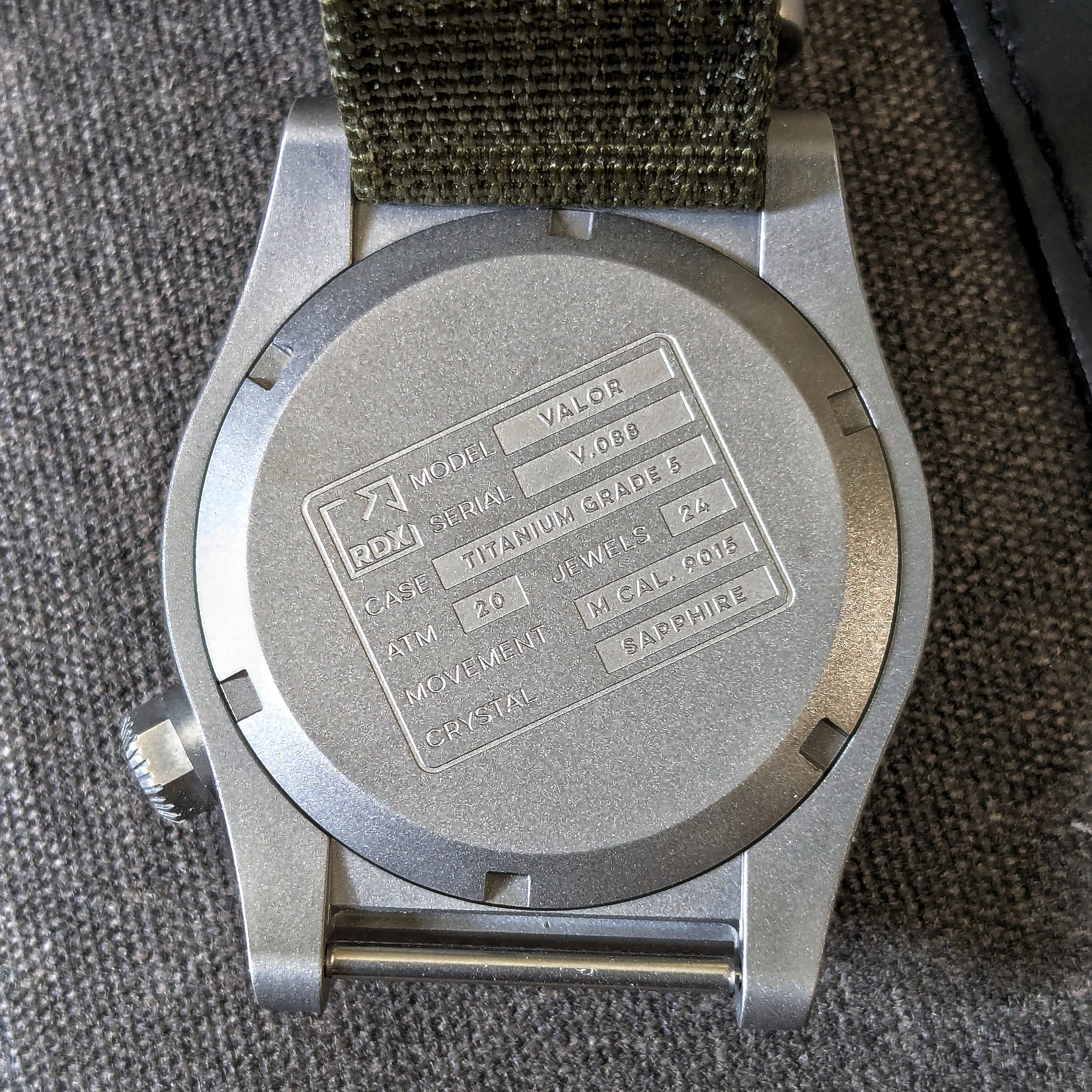 VALOR Model 11 Titanium Mission Watch