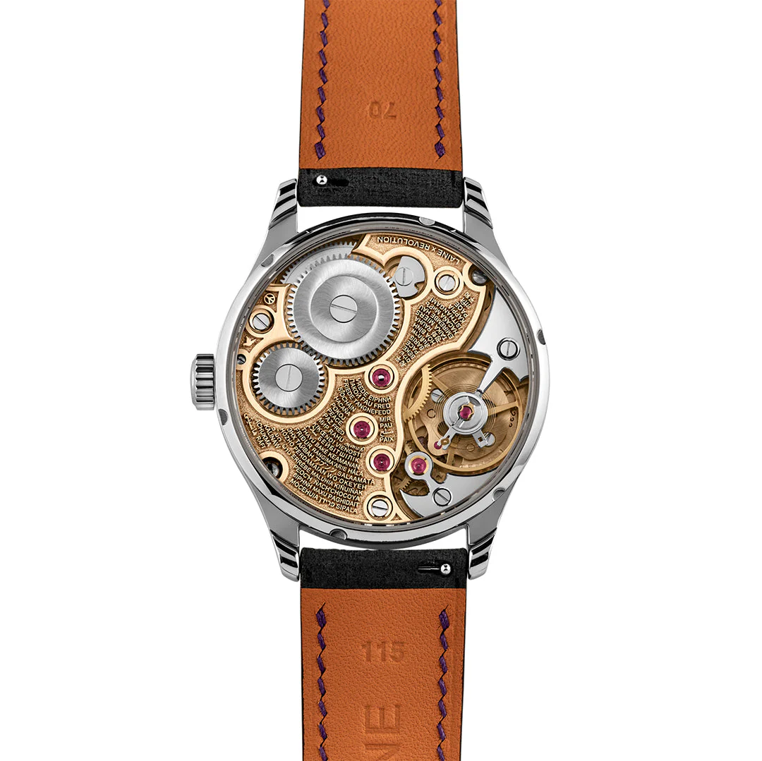 Laine x Revolution Purple Double Guilloché Dial "One Love" (Chinese) thumbnail 2