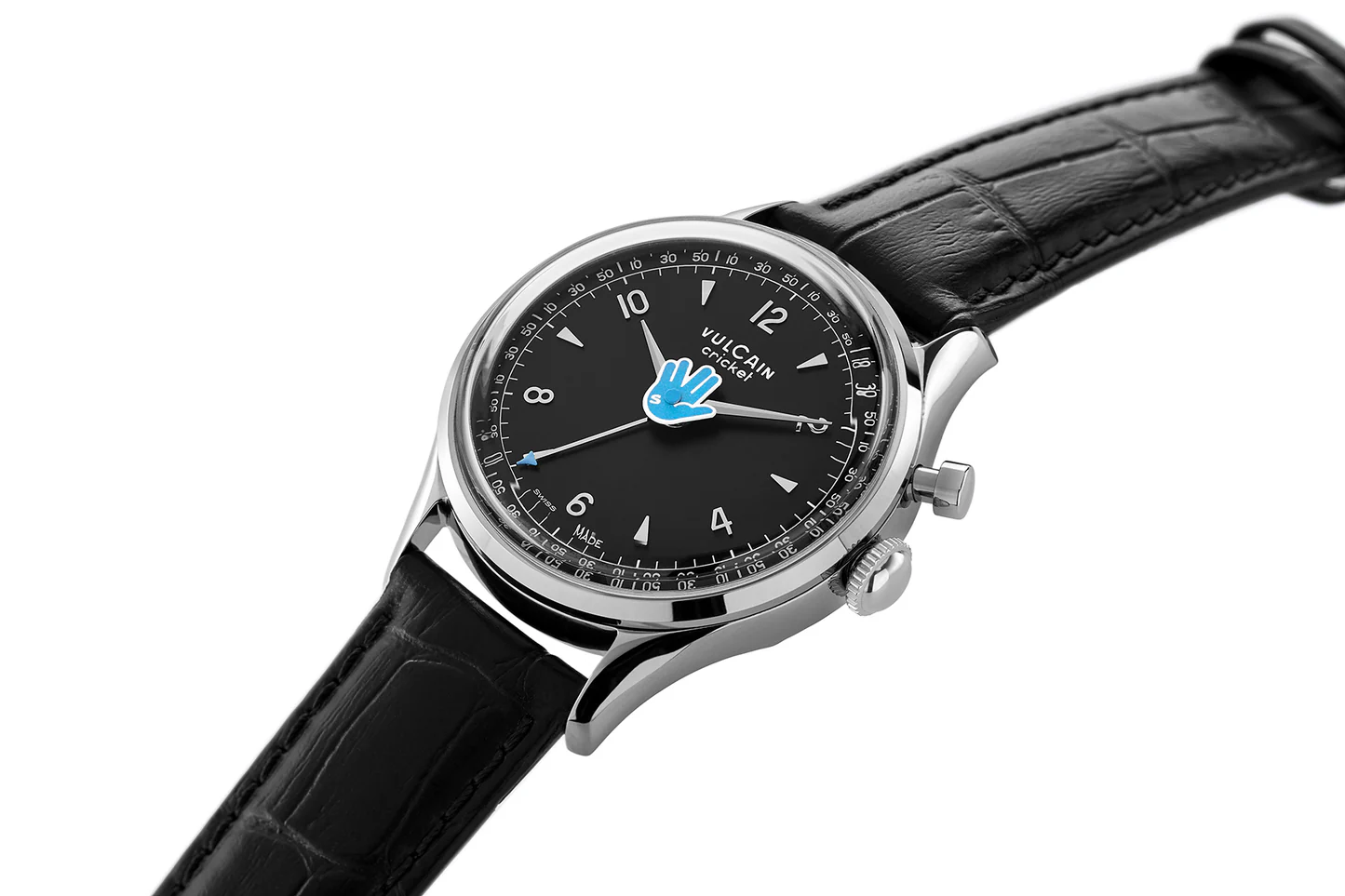 Vulcain Ã— Seconde/Seconde/ Ã— Revolution Cricket Tradition œVulcain Salute 39mm Blue thumbnail 2