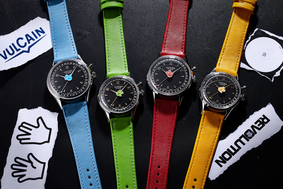 Vulcain Ã— Seconde/Seconde/ Ã— Revolution Cricket Tradition œVulcain Salute 39mm Red thumbnail 2