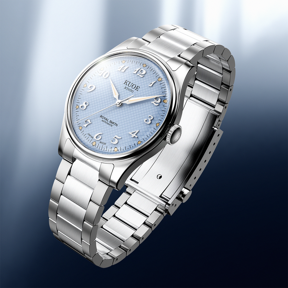 ROYAL SMITH 90-006 Breguet Numerals Silver Case Blue Dial thumbnail 2