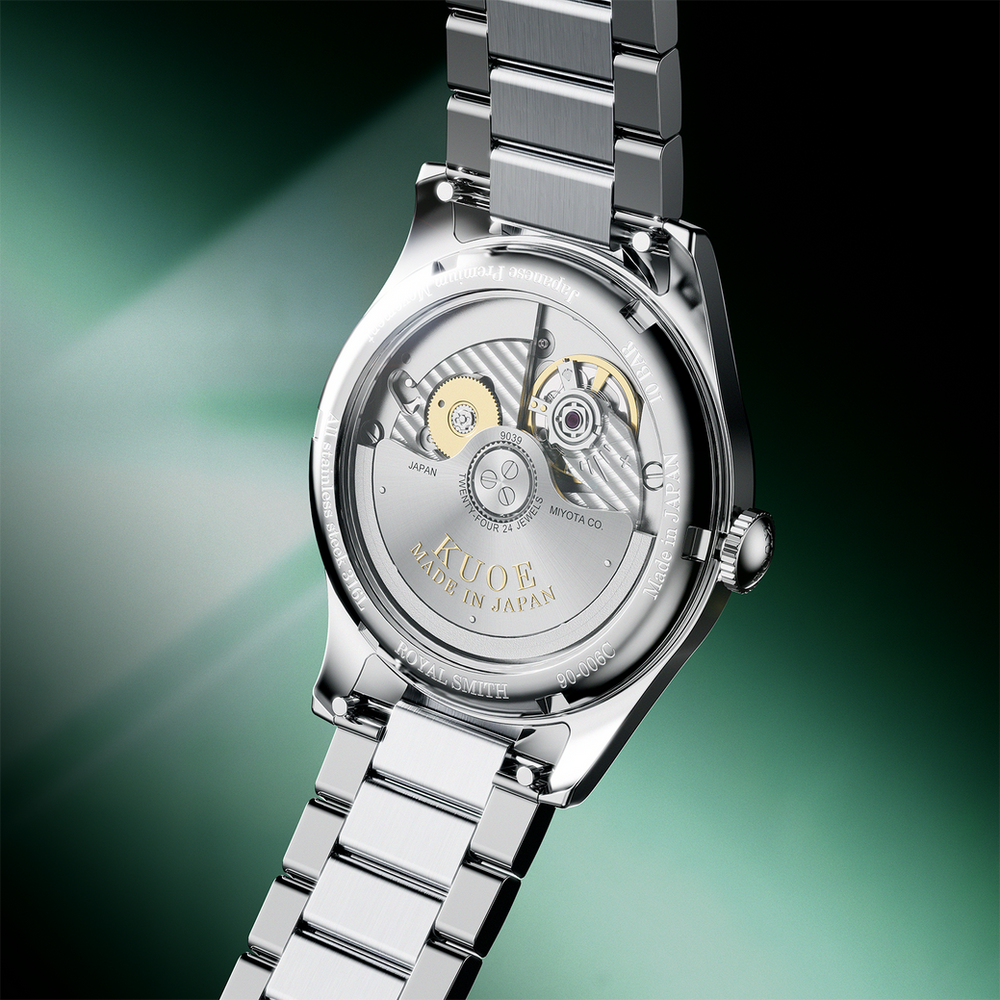 ROYAL SMITH 90-006 Breguet Numerals Silver Case Green Dial thumbnail 3