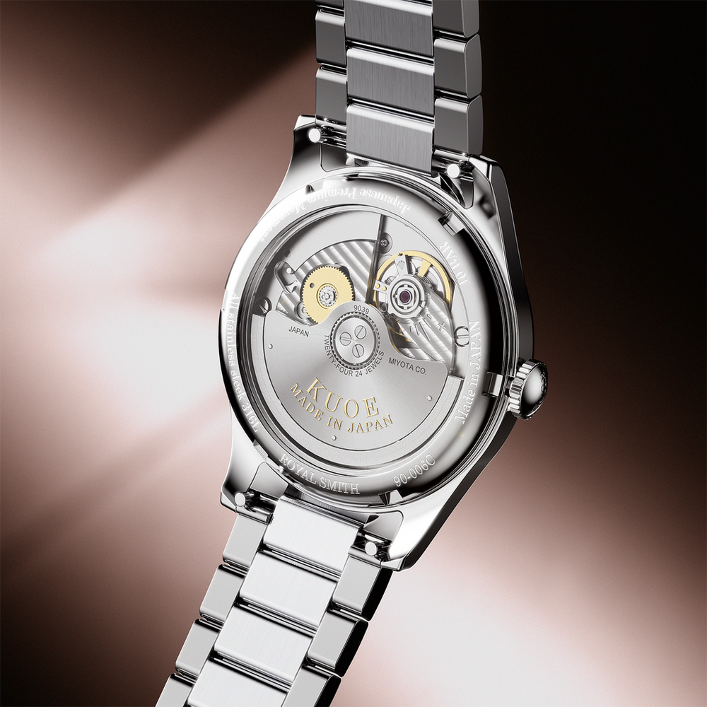 ROYAL SMITH 90-006 Breguet Numerals Silver Case Pink Dial thumbnail 3