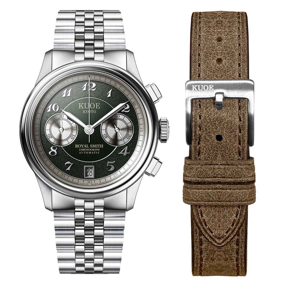 ROYAL SMITH 90-012 Automatic Chronograph, Green Dial thumbnail 2