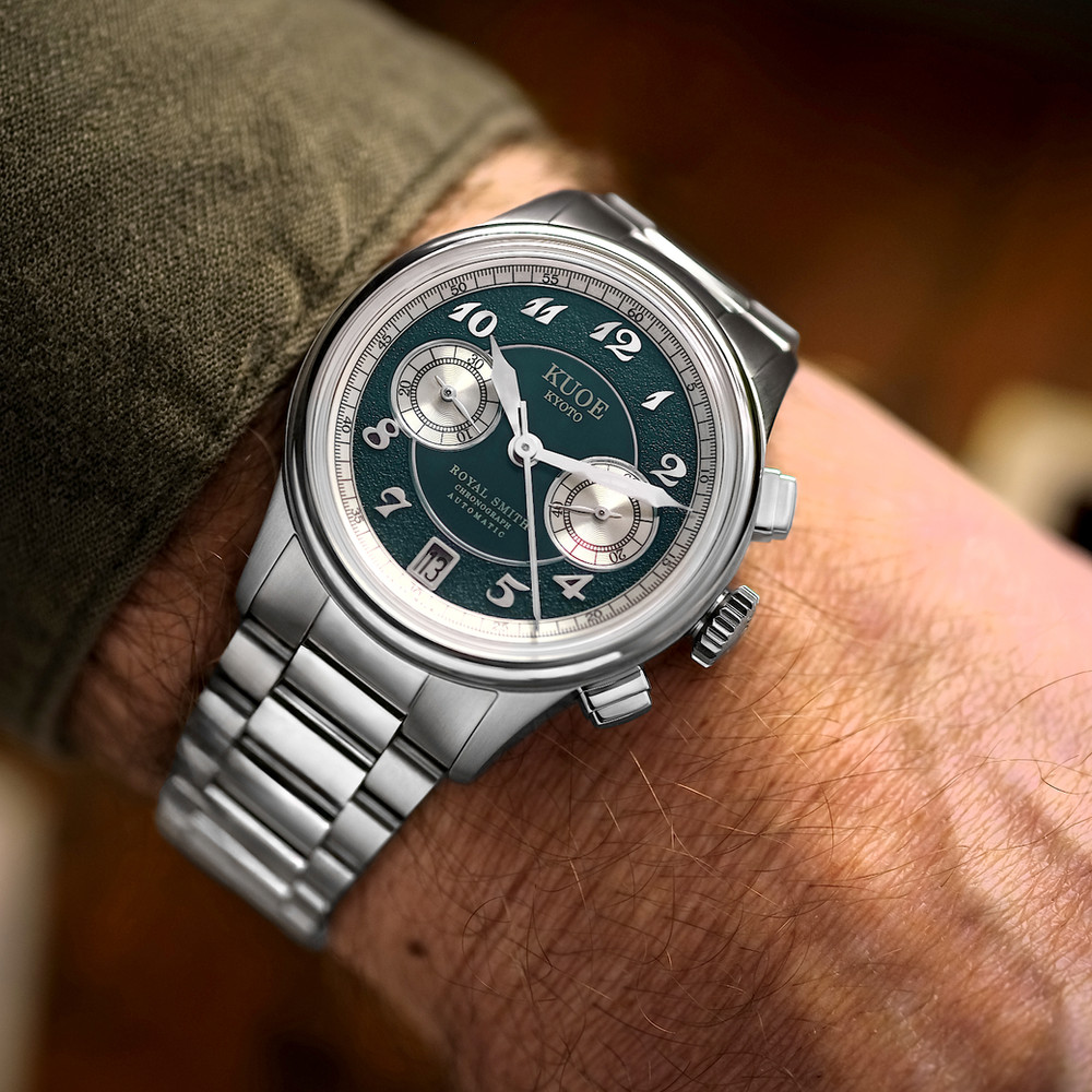 ROYAL SMITH 90-012 Automatic Chronograph, Green Dial thumbnail 3
