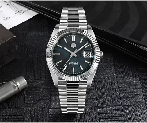 SAN MARTIN 100m waterproof dress watch mechanical watch SN059