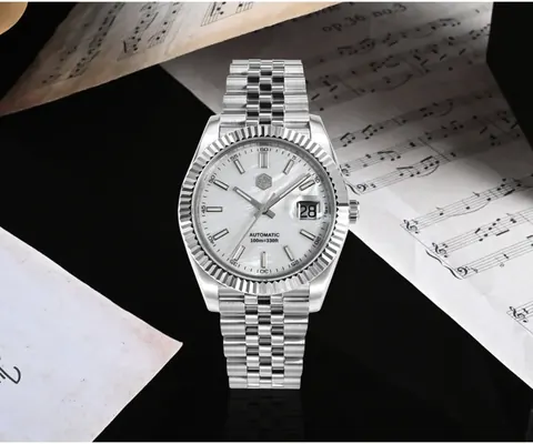 SAN MARTIN 100m waterproof new dress watch mechanical watch SN0058-G