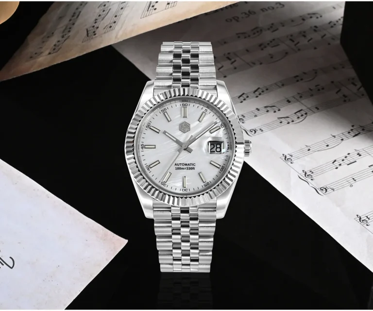 SAN MARTIN 100m waterproof new dress watch mechanical watch SN0058-G