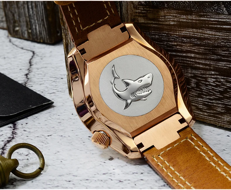 San Martin bronze diving watch mechanical watch luminous 300 meters waterproof SN038-Q thumbnail 2