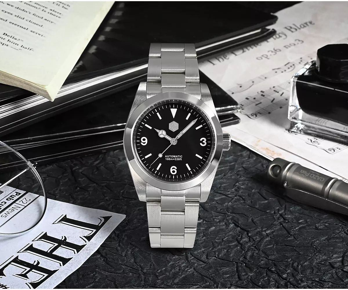 SAN MARTIN mechanical diving watch 200 meters waterproof SN004-G-V2 thumbnail 2