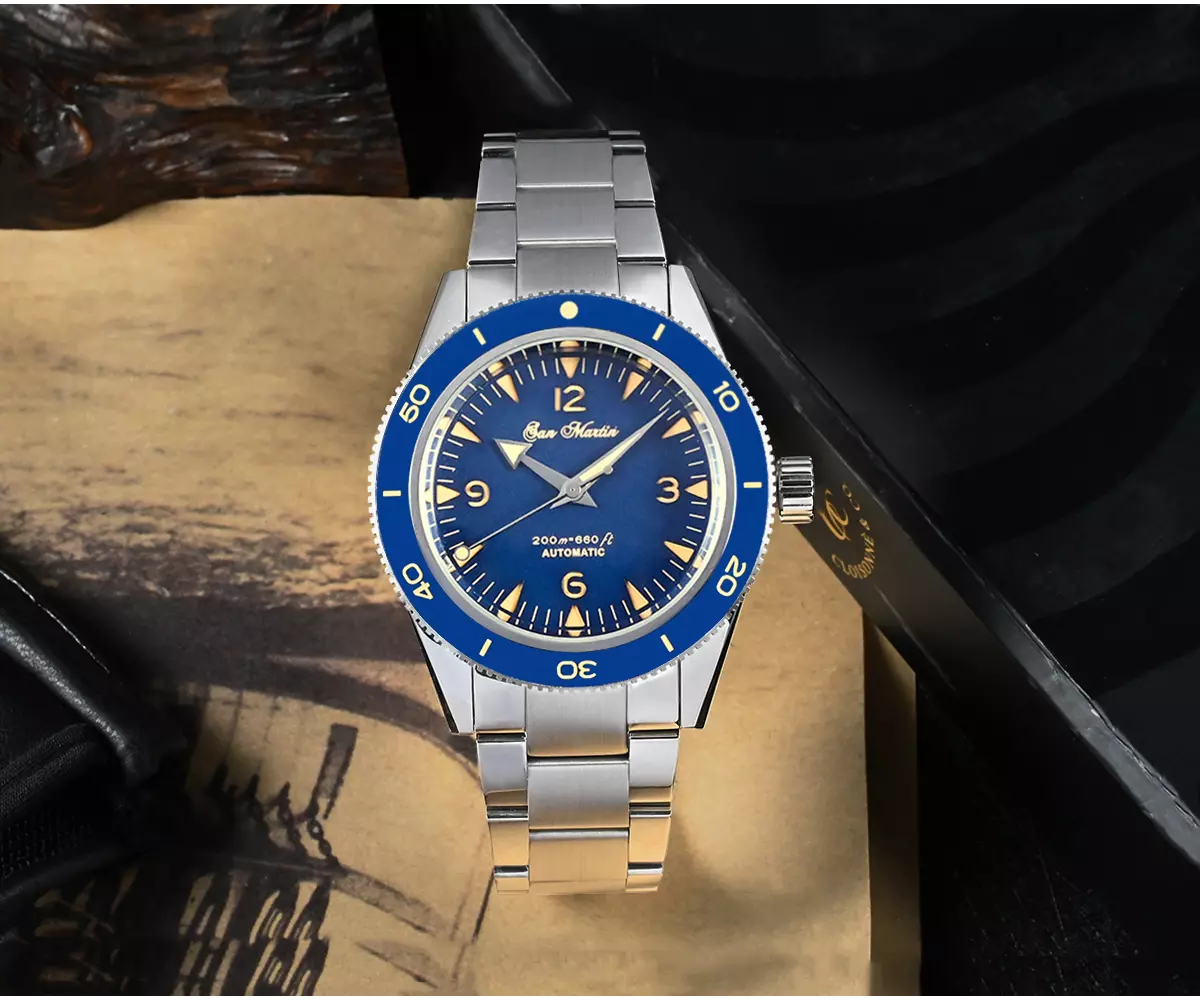 SAN MARTIN mechanical diving watch 200 meters waterproof SN004-G-V2