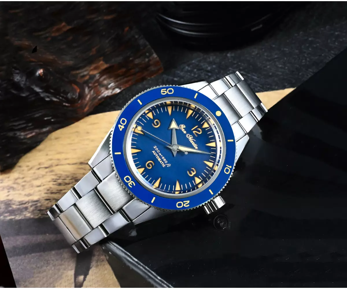 SAN MARTIN mechanical diving watch 200 meters waterproof SN051-G SM300