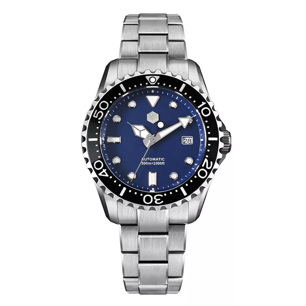 SAN MARTIN New SN009-G-D 40mm mechanical diving watch YN55 movement classic 300 meters waterproof thumbnail 2