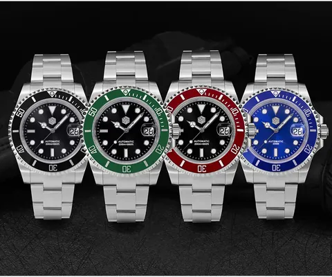 San Martin New SN0107-B 38mm Vintage Men Watch Explore Climbing Series Mechanical watch with PT5000/SW200 movement 10Bar 5 Links Bracelet