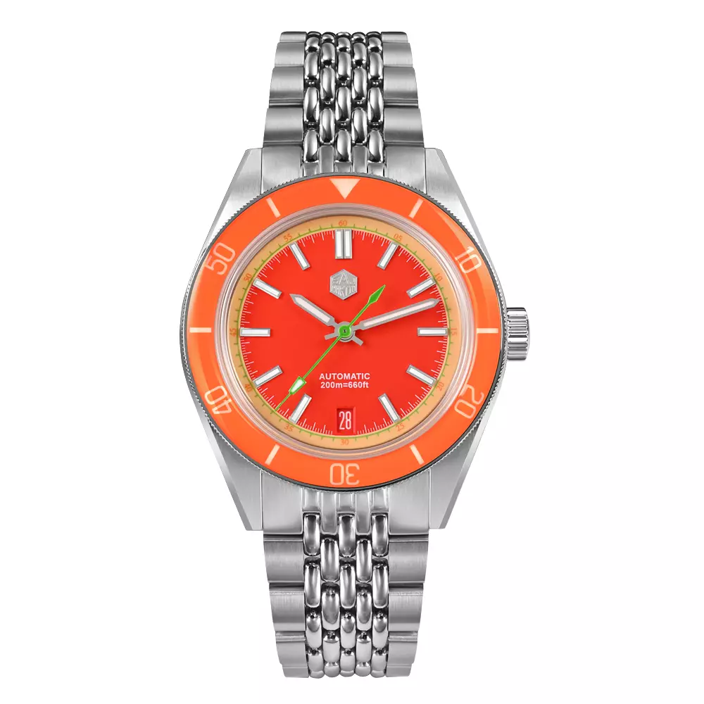 San Martin New SN0116-B NH35 39.5mm Original Design Men Sports Watch Automatic Mechanical Waterproof 100m Colorful design