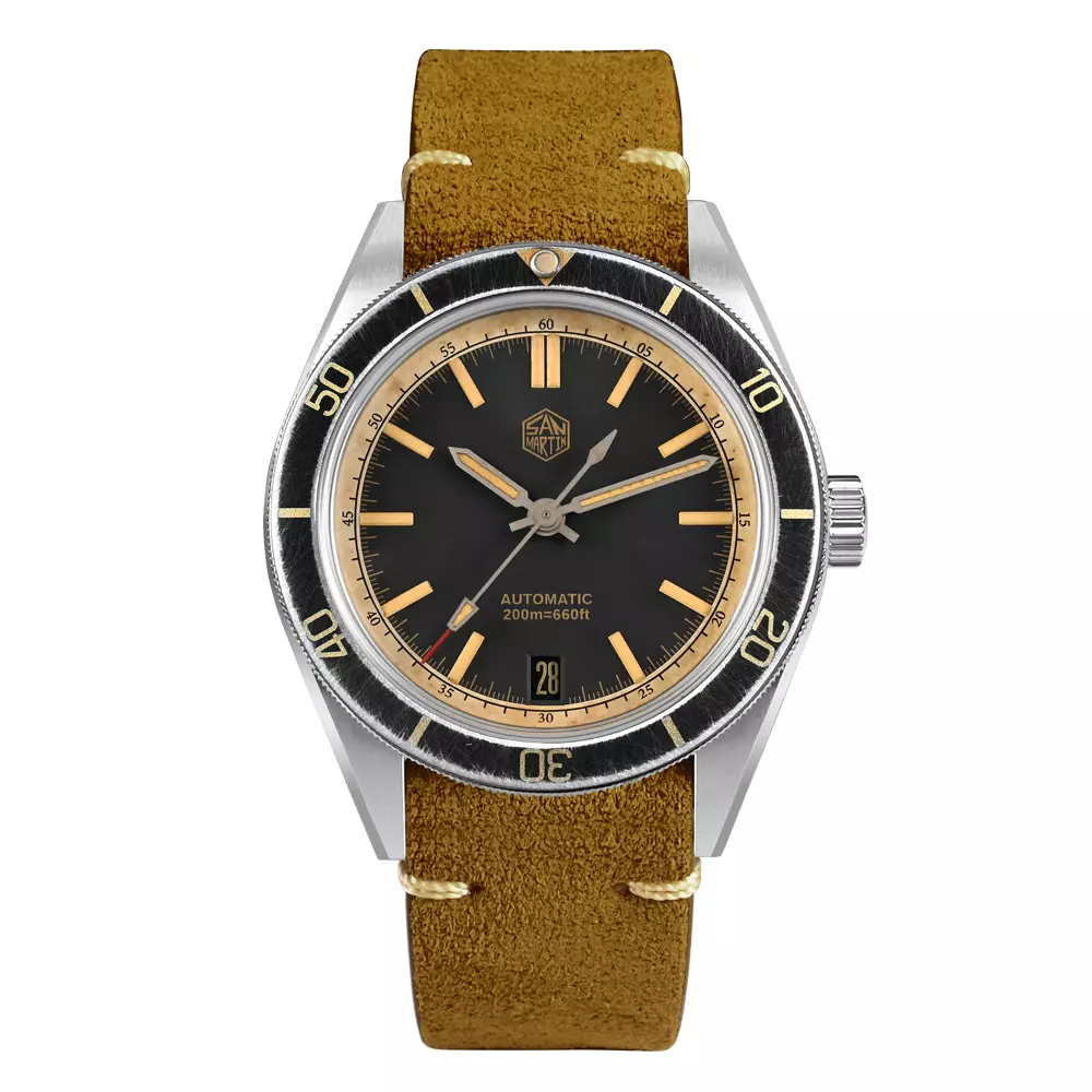 San Martin New SN0116-B2 39.5mm NH35 Original Design Men Sports Watch Automatic Mechanical Waterproof 200m Aging Effect thumbnail 2