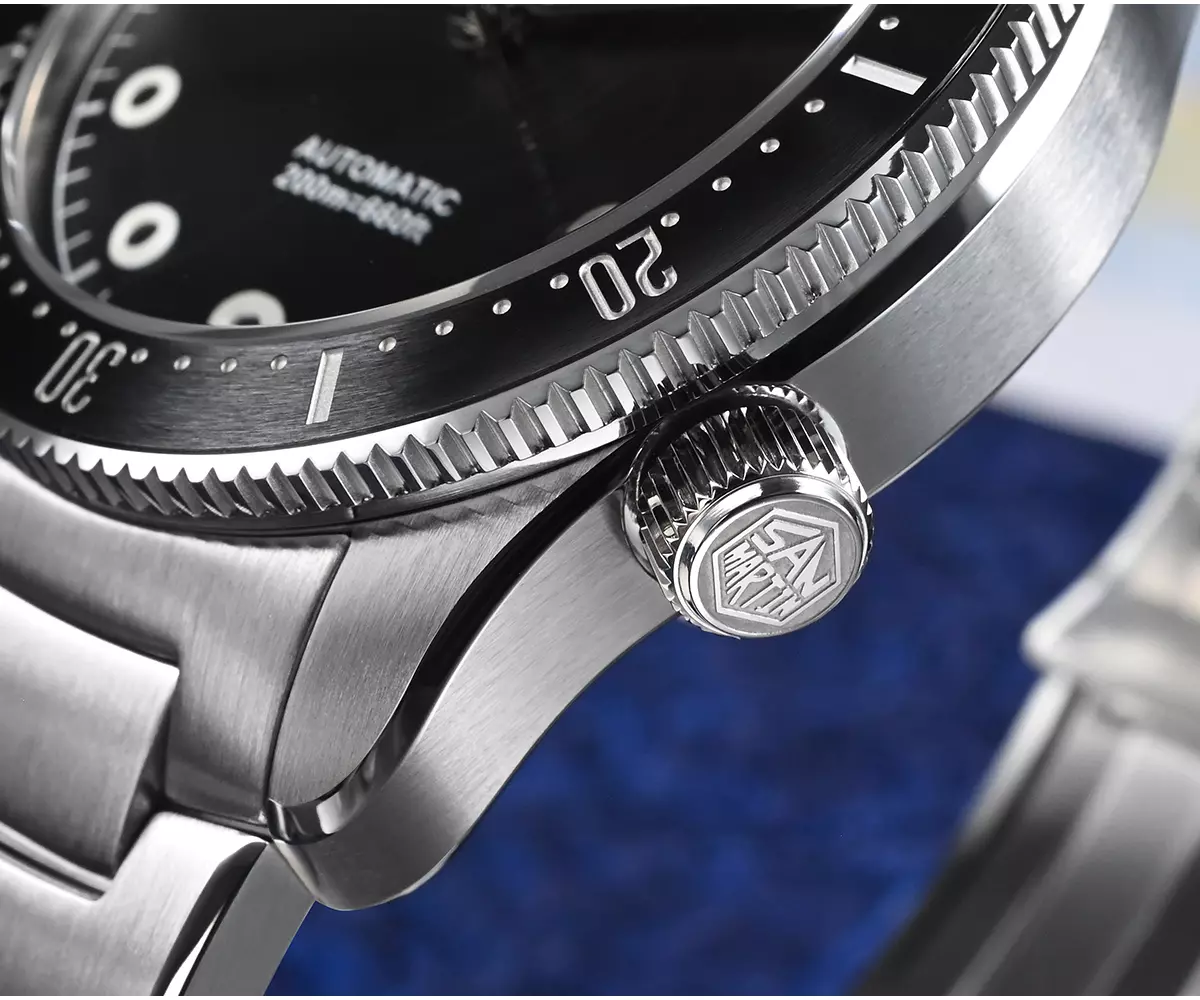 San Martin New SN0142-G 39.5mm Diver Watch YN55 Automatic Mechanical Sapphire black dial thumbnail 2