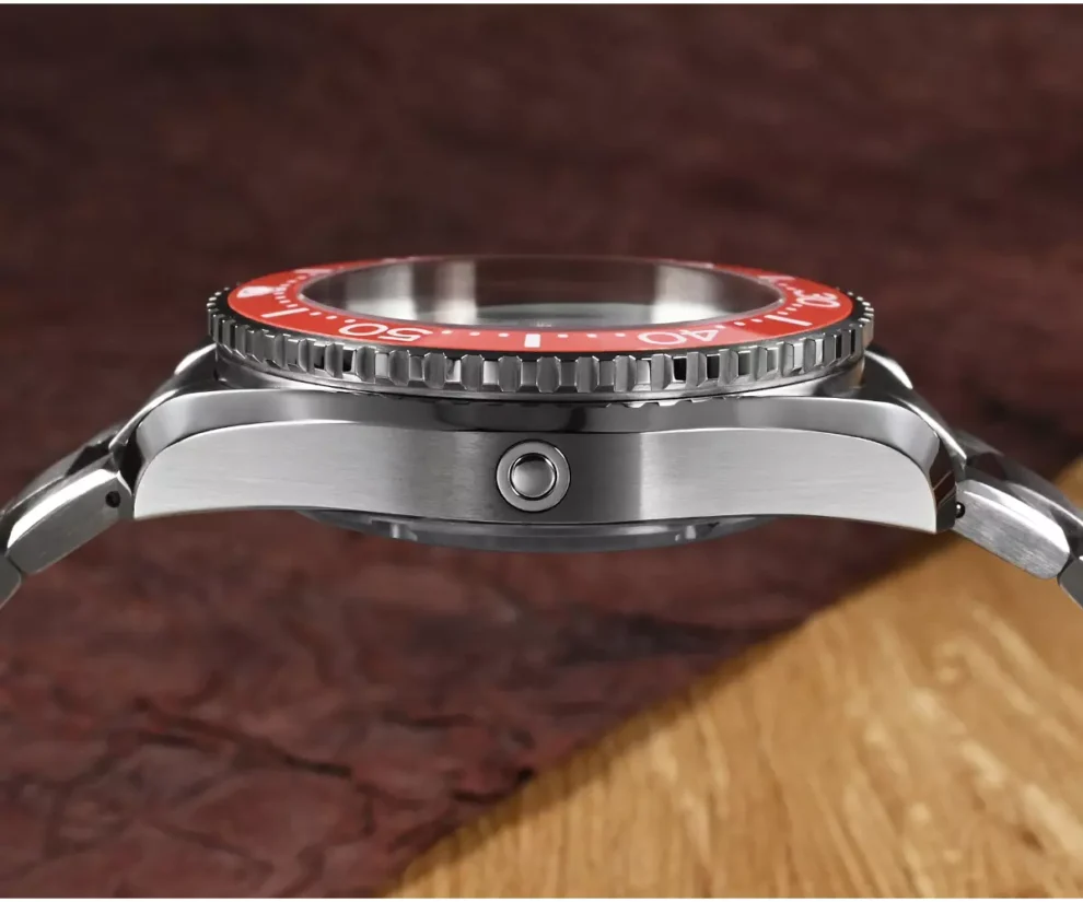 SAN MARTIN New Updated Men Diving Watch Helium Device NH35 Automatic Mechanical Luxury Vintage Gradient Dial Waterproof 300m SN036-G-B thumbnail 2
