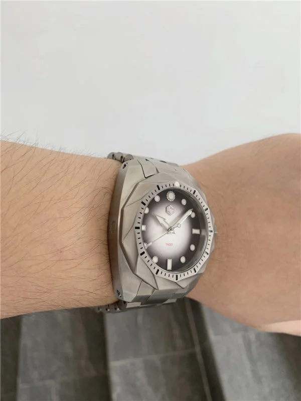 SAN MARTIN self-designed limited edition mechanical diving titanium watch SN070-T thumbnail 2