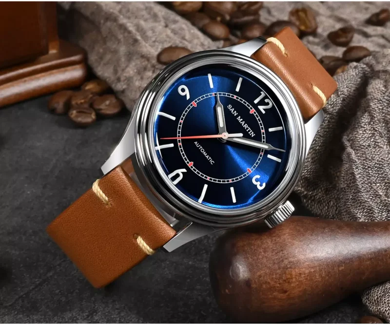 San Martin Watches 38.5MM Pilot Style Watch with NH35 movement 10Bar SN0108-G2 thumbnail 2