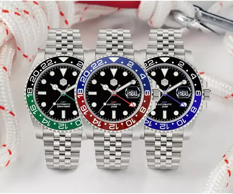 San Martin Watches New 38.5mm Mens Chronograph Pilot Watch Luxury ST1901 Manual Mechanical Simple Military Flieger Sapphire 10 ATM Luminous SN0105-G-JS