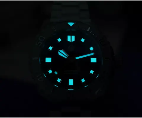 San Martin Watches New NH35 Movement 43mm Mechanical Watch BGW-X1 Lume Gradient Dial 1000M Water Resistant with Helium Escape Valve SN0147-G