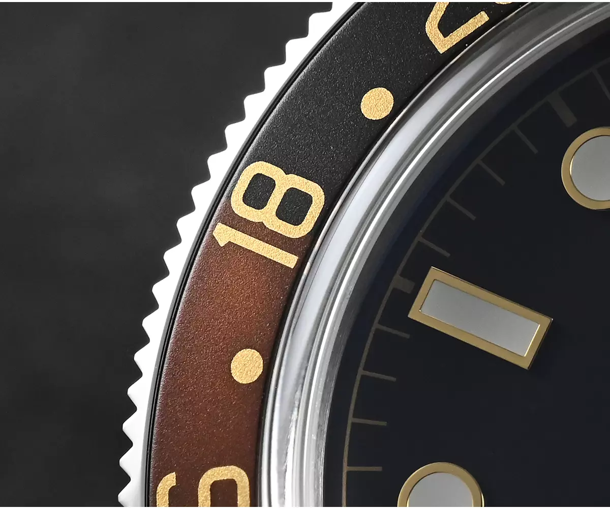 San Martin Watches New SN0109-G4 39mm NH34 movement BB GMT Mechanical Watch 100M Water Resistant Black Dial thumbnail 2