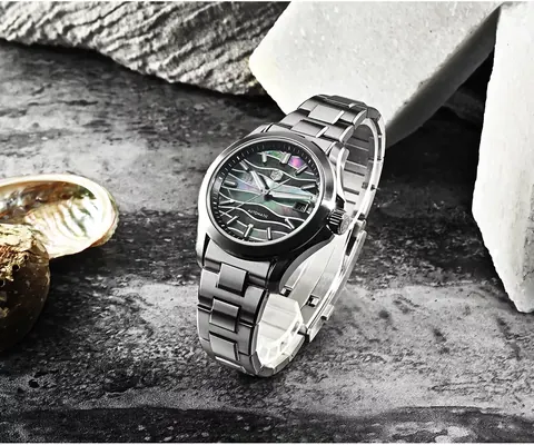 San Martin Watches New SN0150-G1 39mm Original Design Dive Watch Automatic Mechanical Miyota 9015 Waterproof 100m guillochÃ© texture MOP dial BGW-X1 Luminous