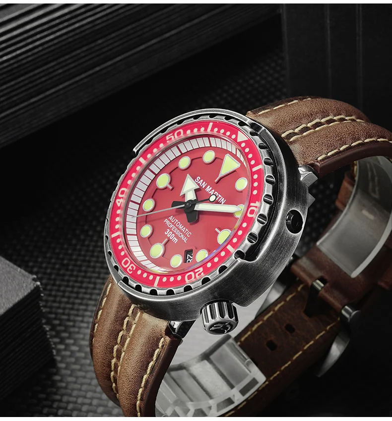 San Martin automatic mechanical mens watch diving watch SN003G-CG thumbnail 3